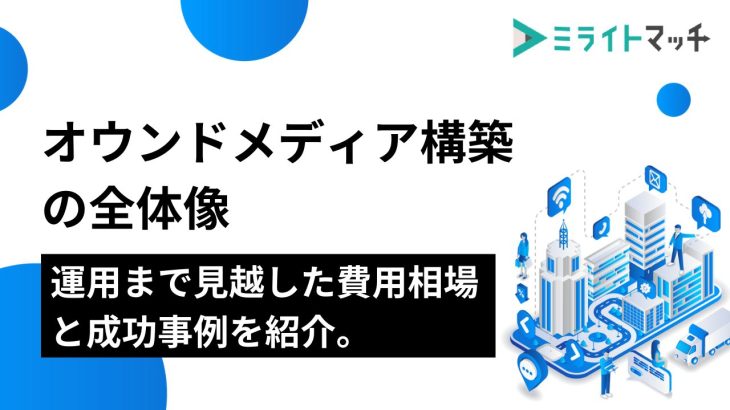 オウンドメディア構築の全体像｜運用まで見越した費用相場と成功事例を紹介。