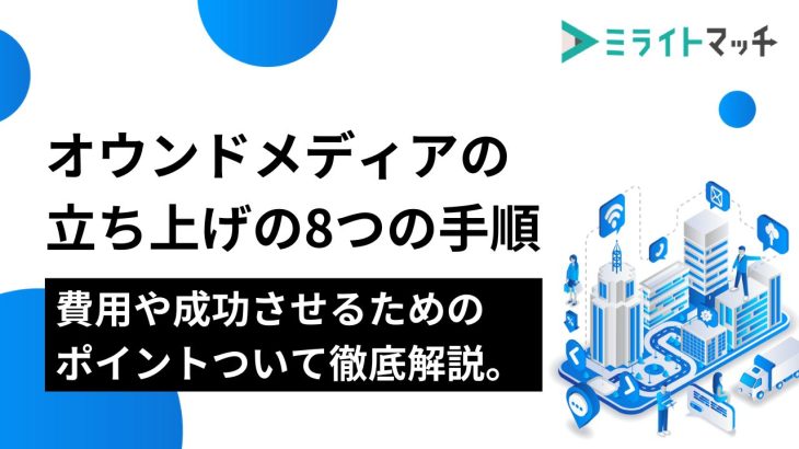 オウンドメディアの立ち上げの8つの手順｜費用や成功させるためのポイントついて徹底解説。